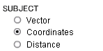 Selection menu of deformation information